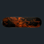 Personalised Skateboard with Flames Design<br><div class="desc">Give the boarder in your life a special gift with this personalised skateboard featuring an ultra cool flames design. The design lets you enter any name you want.</div>