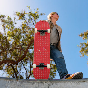 Personalised Skateboard with Monogram & Runic Symb