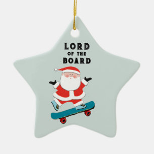 Personalised Skateboarder Keepsake Ceramic Ornament