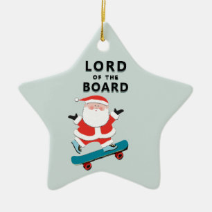 Personalised Skateboarder Keepsake Ceramic Ornament