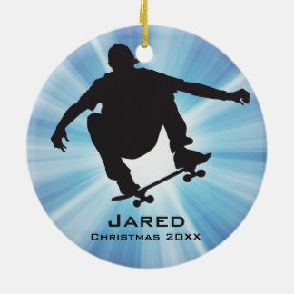 Personalised Skateboarding Ornament