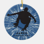 Personalised Skateboarding Ornament