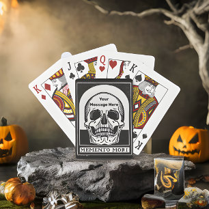 Personalised Skeleton Birthday Halloween Party Playing Cards