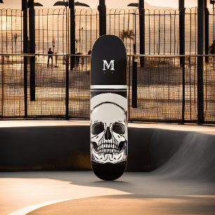 Personalised Skeleton Birthday Halloween Party Skateboard
