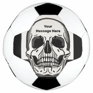 Personalised Skeleton Birthday Halloween Party Soccer Ball