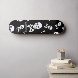 Personalised SKELETON Halloween Skateboard