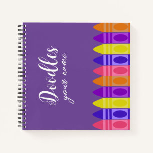 Personalised Sketch Book Doodles Notebook