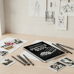 Personalised sketchbook notebook