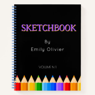 Personalised Sketchbook  Notebook