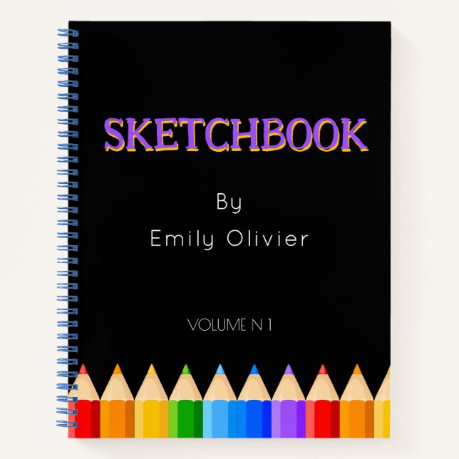 Personalised Sketchbook  Notebook (Front)