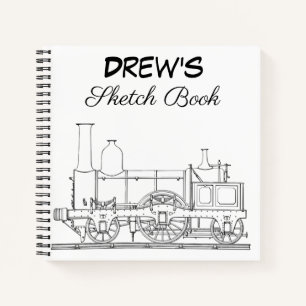 Personalised Sketchbook Spiral Notebook
