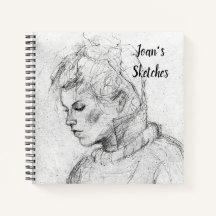 Personalised Sketchbook Spiral Notebook
