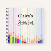 Personalised Sketchbook Spiral Notebook