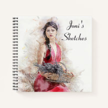 Personalised Sketchbook Spiral Notebook