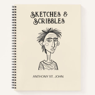 Personalised Sketches and Scribbles Notebook