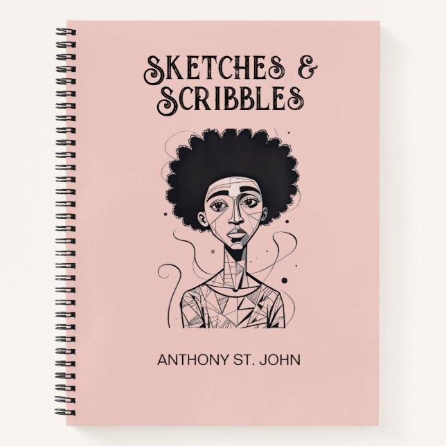 Personalised Sketches and Scribbles Notebook (Front)
