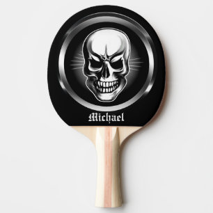 Personalised Skull 3 Ping Pong Paddle