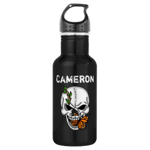 Personalised  Skull and Monarch Butterfly  532 Ml Water Bottle