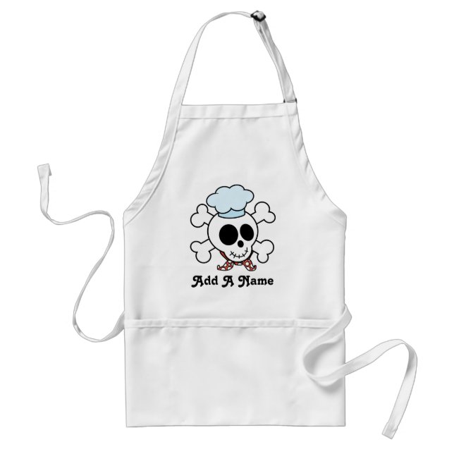 Personalised Skull Chef Gift Standard Apron (Front)