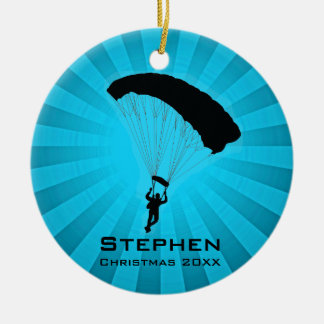 Personalised Sky Diving Parachuting Ornament