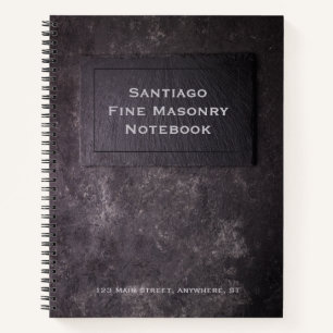 Personalised Slate & Stone Notebook