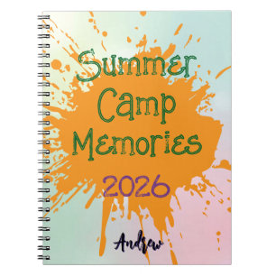 Personalised Sleepaway Summer Camp Camper's Notebook