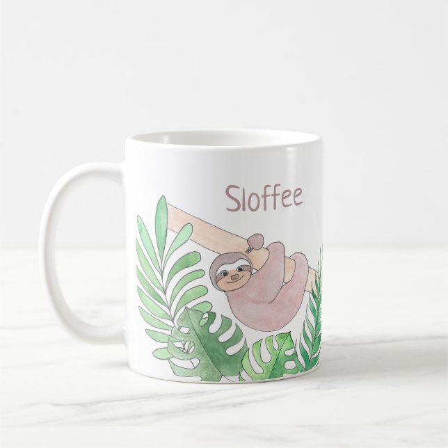 Personalised Sloffee Coffee Mug (Left)