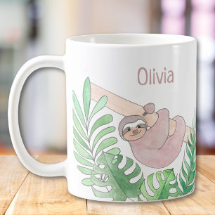 Personalised Sloth  Coffee Mug