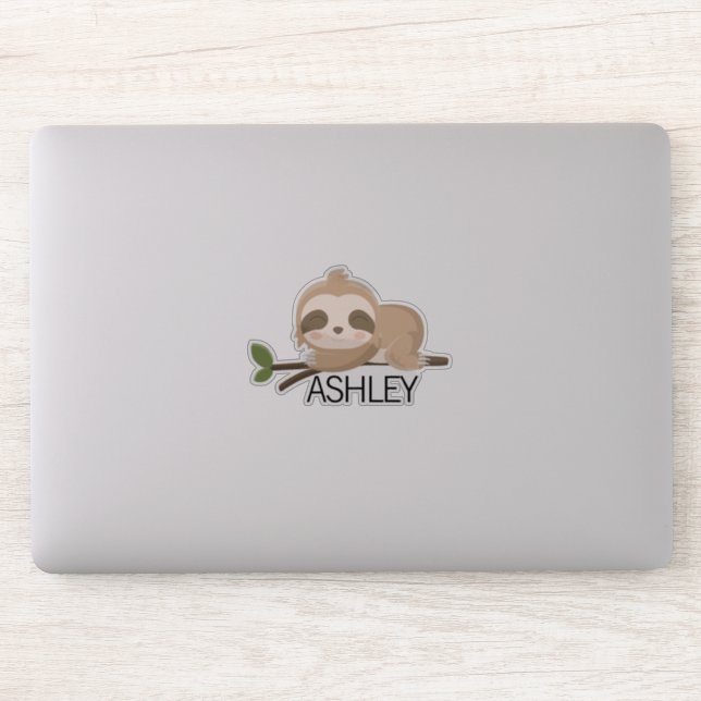 Personalised Sloth Name Laptop (Computer)