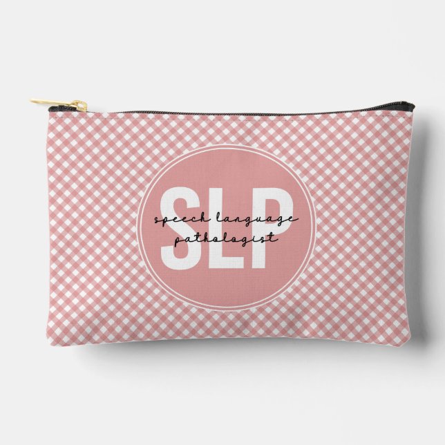 Personalised SLP Speech Language Pathologist  Accessory Pouch (Front)
