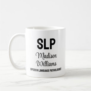 Personalised SLP Speech Language Pathologist Gift Coffee Mug