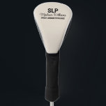 Personalised SLP Speech Language Pathologist Gift Golf Head Cover<br><div class="desc">Personalised SLP Graduation Gift Golf,  Speech Language Pathologist Present Job,  Grad Head Cover Pathology Therapist,  New Therapy Name for her,  daughter wife mum mum mother,  sister in law aunt granddaughter,  custom voice Christmas best friend,  thank you boss birthday master,  college university uni graduate school,  party class of 2024 2025</div>