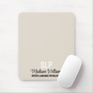Personalised SLP Speech Language Pathologist Gift Mouse Pad