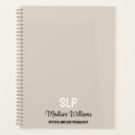 Personalised SLP Speech Language Pathologist Gift Planner<br><div class="desc">Personalised SLP Grad Gift Planner,  Speech Language Pathologist Present Job,  Graduation Christmas Birthday for her,  New Pathology Therapist Therapy Name,  daughter wife mum mum mother,  sister in law aunt granddaughter,  custom voice employee best friend,  thank you boss employer master,  college university uni graduate school,  party class of 2024 2025</div>