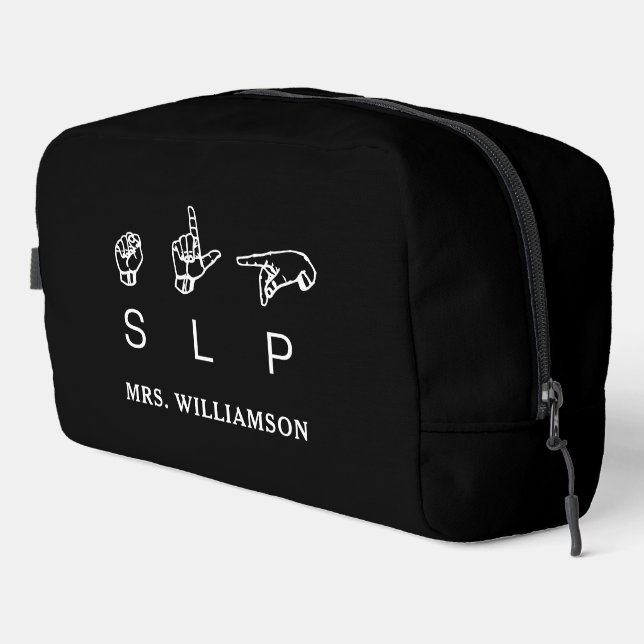Personalised SLP Speech Pathologist Appreciation Dopp Kit (Right Corner)