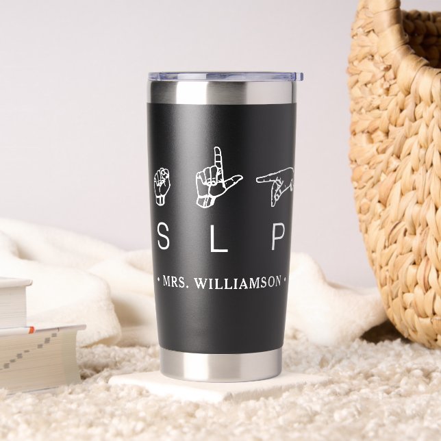Personalised SLP Speech Pathologist Appreciation Insulated Tumbler (Living Room)