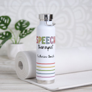 Personalised SLP Speech Therapist Water Bottle