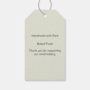 Personalised Small Batch Bakery Gift Tag