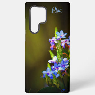 Personalised Small Blue Flower Samsung Case