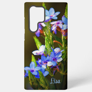 Personalised Small Blue Flower Samsung Case