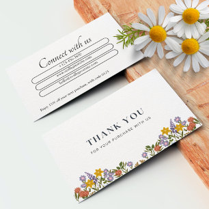 Personalised Small Business Thank You Notes Business Card