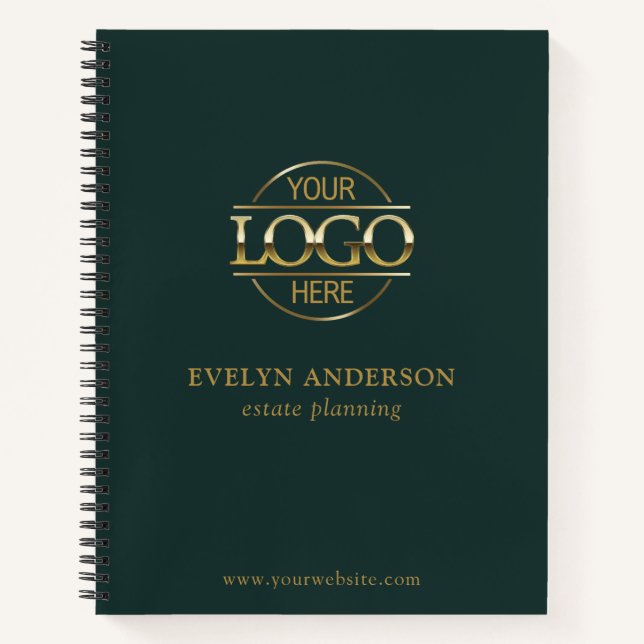 Personalised Small Businesses Corporate Office Notebook (Front)