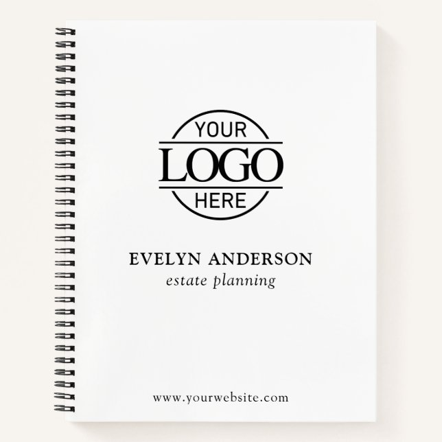 Personalised Small Businesses Corporate Office Notebook (Front)