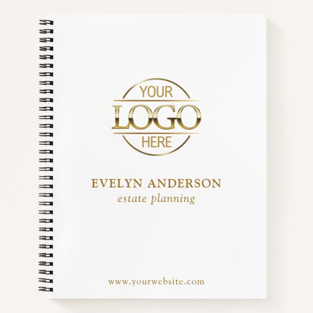 Personalised Small Businesses Corporate Office Notebook (Front)