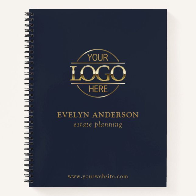Personalised Small Businesses Corporate Office Notebook (Front)