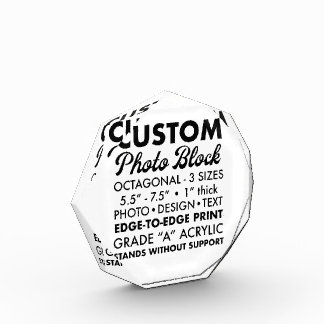 Personalised Small Octagonal Photo Paperweight
