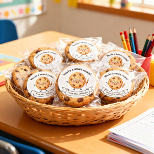 Personalised Smart Cookie Teacher Reward Classic Round Sticker