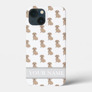 Personalised Smooth Red Dachshund iPhone 13 Mini Case