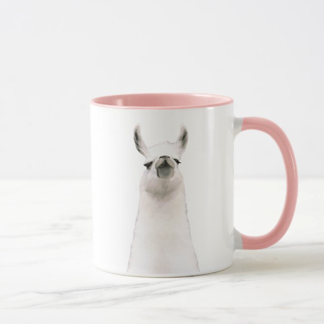 Personalised Snooty Snobby Llama Mug (Right)