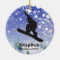 Personalised Snowboarding Ornament